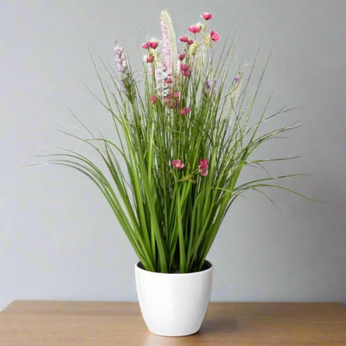 Flourify kunstplant - Bloemen-gras-mix - 46 cm - vtwonen shop