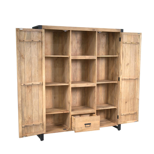 Starfurn Boekenkast Britt - Naturel Hout - 150x40x180cm