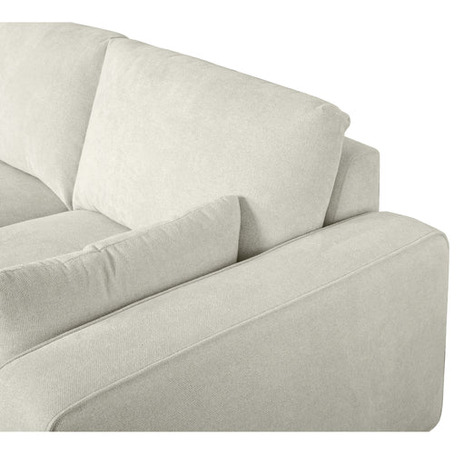Furnhouse chaise longue bank links California - Crème wit - Stof - 105x305x85