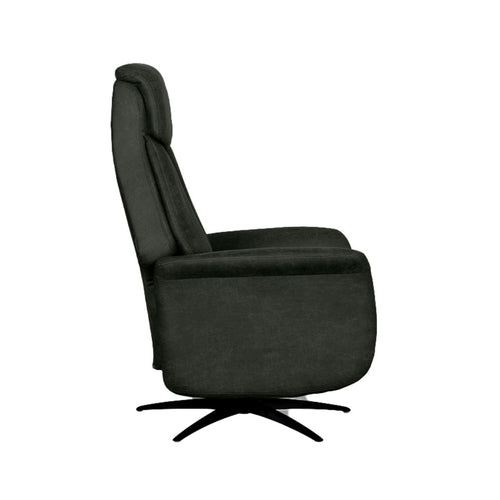 LABEL51 Fauteuil Oslo Elektrisch - Antraciet Stof - Draaibaar - vtwonen shop