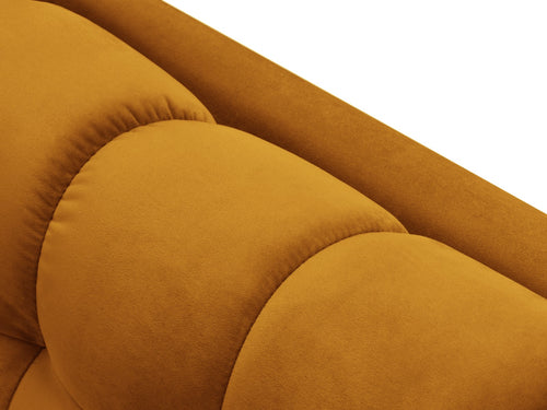 Cosmopolitan Design linker meridiaan Bali flueel, geel - 185x102x75cm
