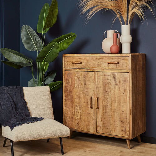 StarFurn Kabinetkast Omaha - Naturel Mangohout - 100x45x115cm