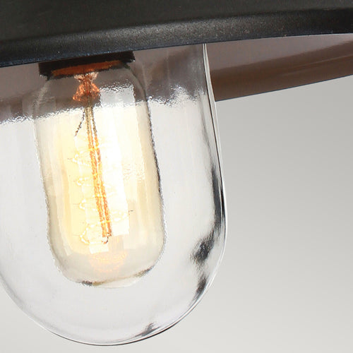 Elstead Klampenborg - 1-lichts hangende lantaarn met ketting voor buiten zwart IP44, E27
