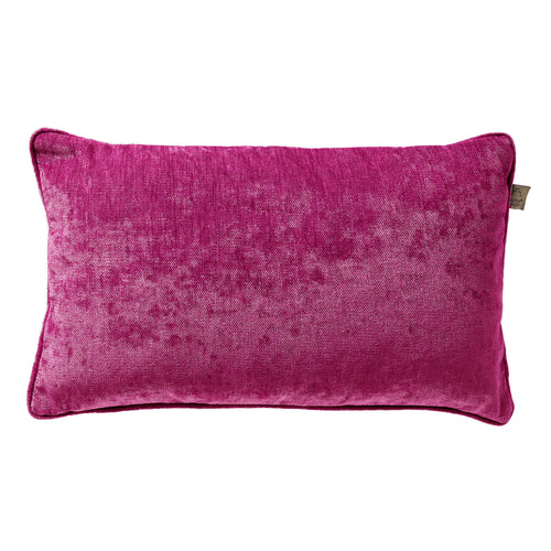 LEWY - sierkussen 30x50 cm - glansvelours - Festival Fuchsia - roze