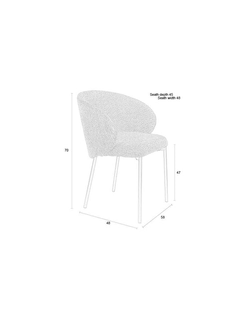 Housecraft Living Ayle Eetkamerstoelen Off White - Set van 2 - vtwonen shop