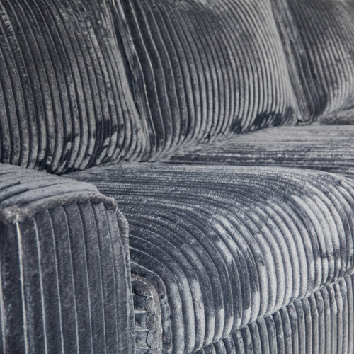 MySofa Hoekbank Teddy - Antraciet Teddy - Links - 271x199x91cm