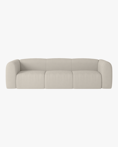 noo.ma Flom 3-zits slaapbank - Desert Beige Bouclé, 140x200 cm slaapfunctie