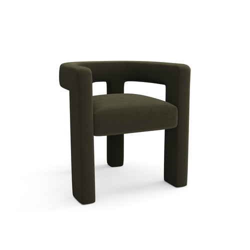 Sia Home - Stoelen ALYA - Zacht fluweel - Kaki groen - 66cm - vtwonen shop