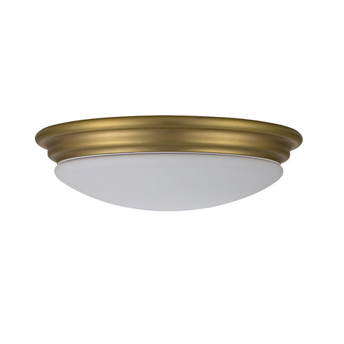 Elstead Brompton Decoratieve inbouwplafondlamp van geborsteld messing, IP44