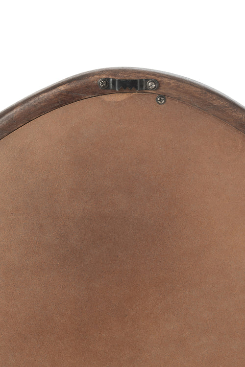 J-Line spiegel Whisp - houtglas- bruin - small - Ø 40 cm