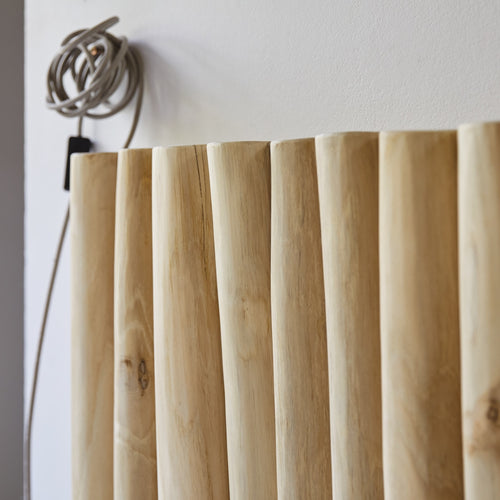 Tikamoon Hoofdbord voor kinderkamer van massief teakhout 120 cm - Naturel - vtwonen shop