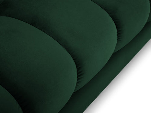 Cosmopolitan Design linker hoekbank Bali 5-zits, flueel, flessengroen - 185x293x75cm