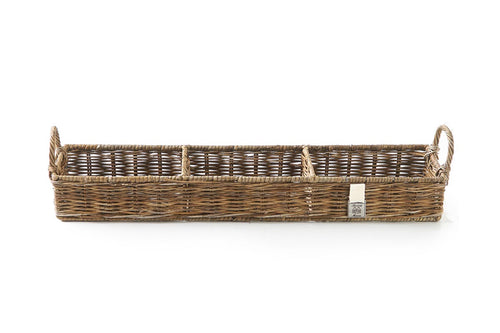 Rivièra Maison Rustic Rattan Rectangular Basket - Rattan - Bruin - vtwonen shop