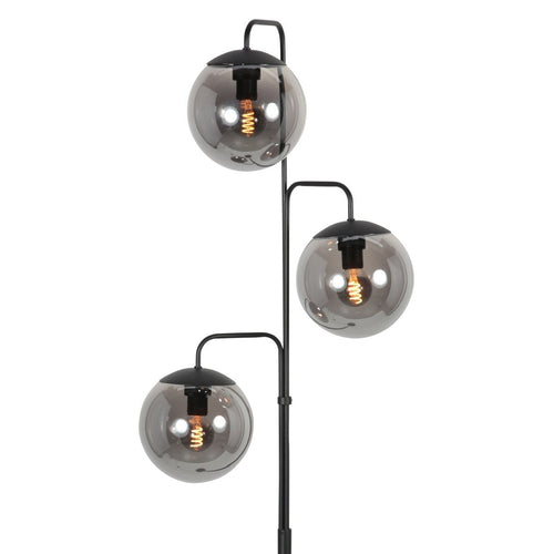 Steinhauer vloerlamp Bollique - 3 lichts - 24  x 172   cm - zwart
