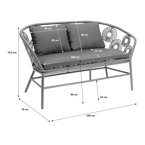 Kare Design Tuinsofa Ibiza Wit