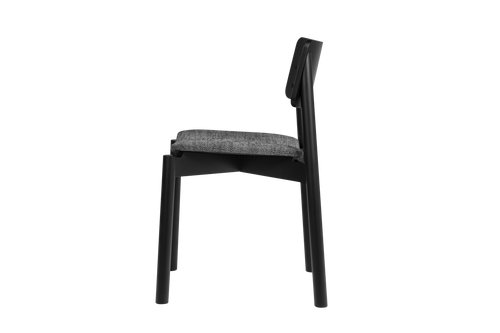 noo.ma WEM Gestoffeerde stoel - Vulcano Black