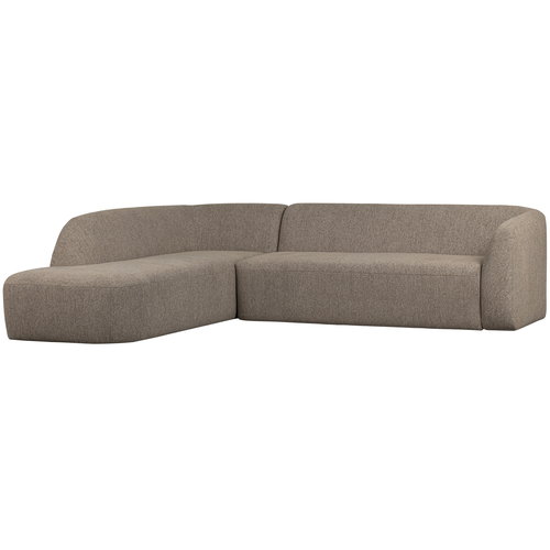 BePureHome hoekbank links Sloping - Chenille - Lichtbruin Melange - vtwonen shop