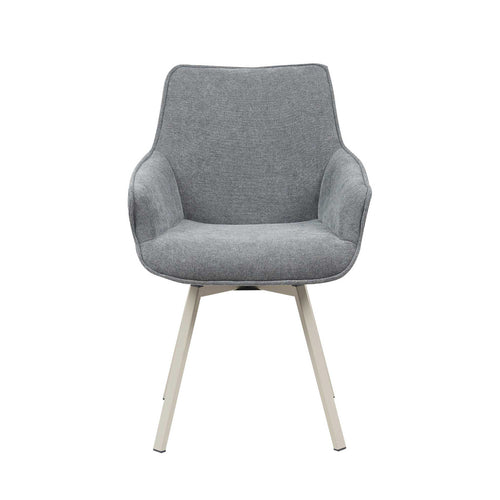 StarFurn Eetkamerstoel Mees - Antraciet Stof - Set van 2 - vtwonen shop