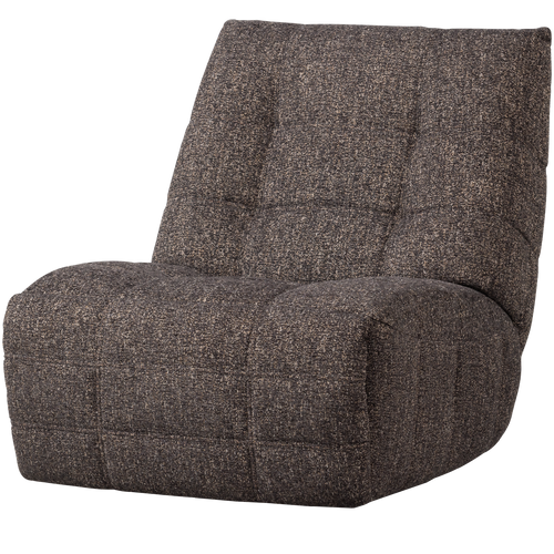 WOOOD relaxfauteuil elektrisch Hein - Geweven stof - Antraciet/Bruin