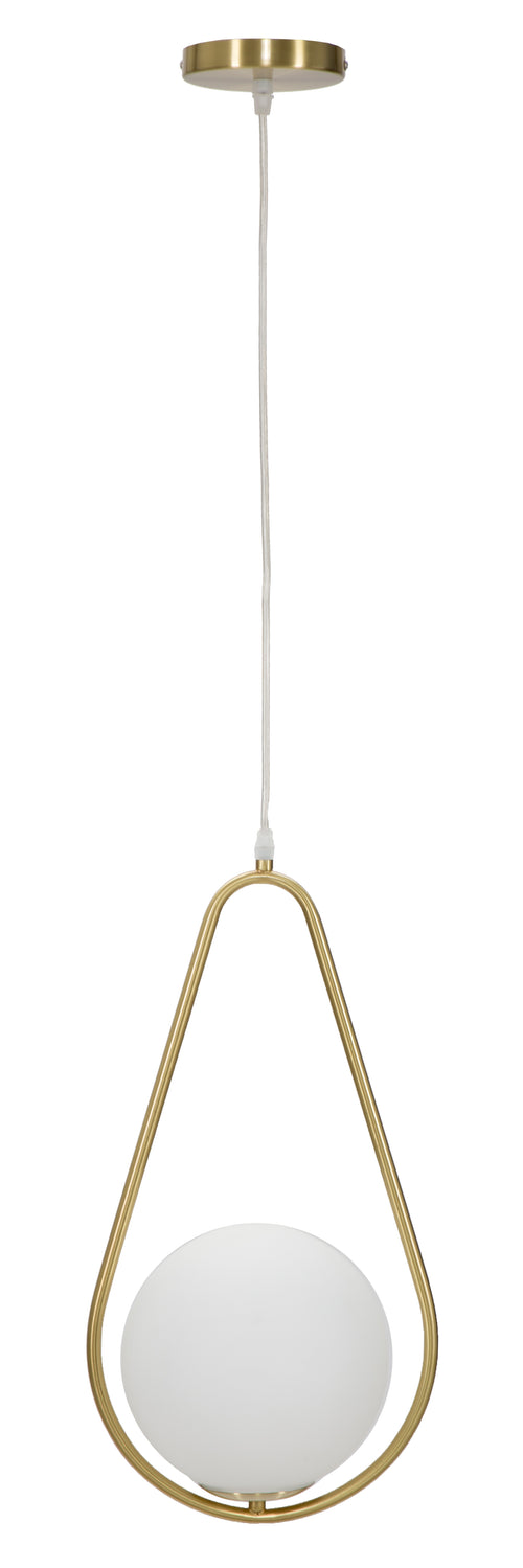 Mauro Ferretti kroonluchter - 24x20x47 cm - goud/wit