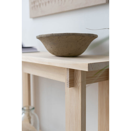 Naan Furniture Console Tagomago - Ongelakt massief hout - Natuurlijk - 120 x 80 cm - vtwonen shop