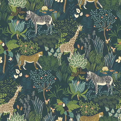 Sanders & Sanders fotobehang jungle dieren groen - 424 x 280 cm - 640886
