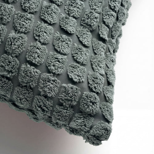 ROME - kussenhoes 45x45 cm - effen kleur - 3D-structuur - Jadeite - lichtgroen