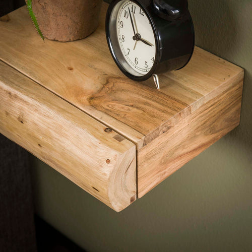 Giga Meubel Nachtkastje Tree XS - Naturel - Set van 2 - 30x8x20cm