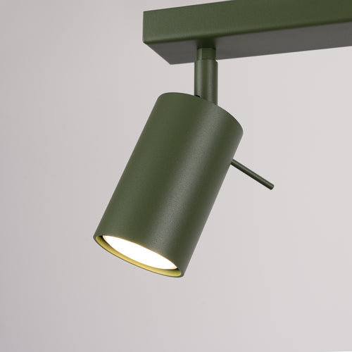 Sollux Lighting Plafondlamp RING 3L olijfgroen - 45x6x17cm