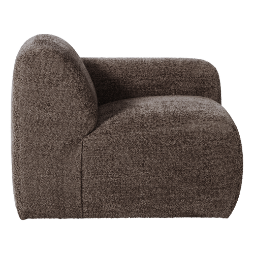 WOOOD 1-zits bank arm rechts Mojo Base - Wollig - Bruin - 74x105x97