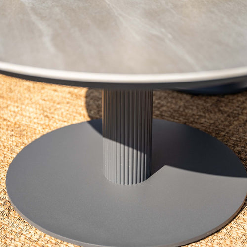 Garden Impressions Loungetafel Liam Ø80xH40 cm - donker grijs