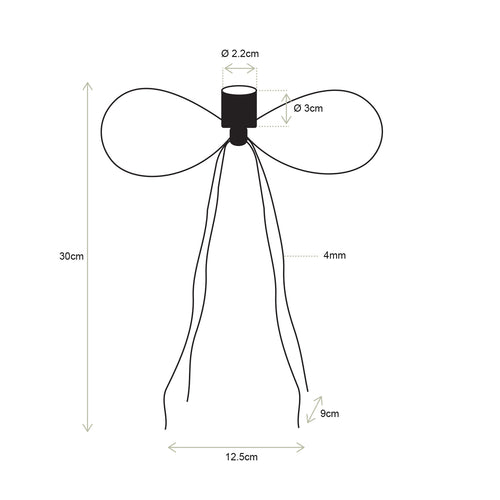 vtwonen - Kandelaars Bow - Metaal - Zwart - 30 cm - Set van 2