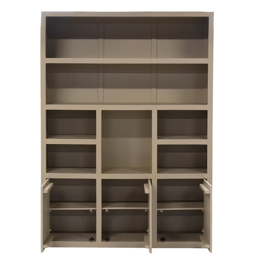 Giga Meubel Wandkast Xander - Hardhout/Hout - Beige - 160x46x220cm - vtwonen shop