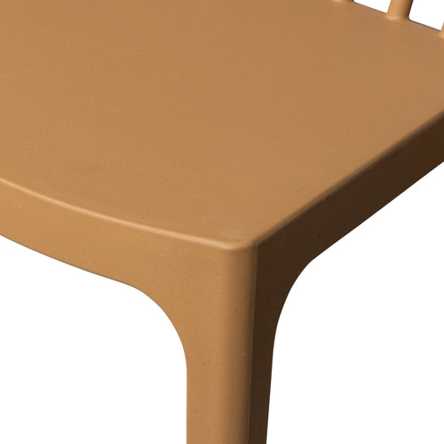 WOOOD tuinstoel Bliss - Bamboo Fiber -  Caramel Melange - Set van 2