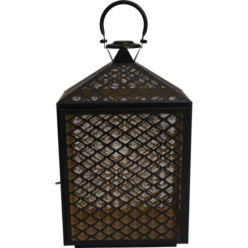 Lesli Living lantaarn Kira - zwart - 30x16x50cm