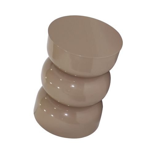 Calicosy - Bijzettafel Metalen ELLA - Beige 36x36x50 cm