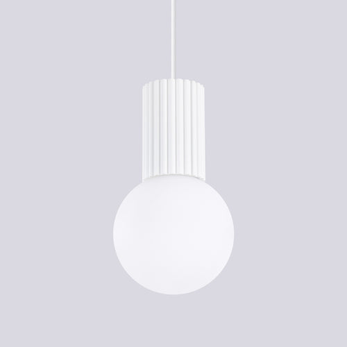 Sollux Lighting Hanglamp HALO 1 wit - 12x12x120cm