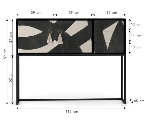 Really Nice Things Cabinet Freya - Abstracte Lijnen - vtwonen shop