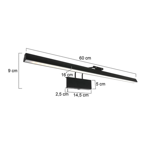 Steinhauer Litho Schilderijlamp L - LED - 2200/4000K - Zwart - vtwonen shop