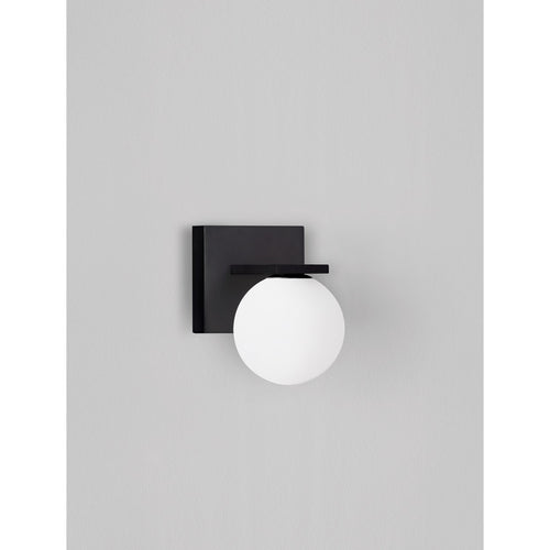 Nova Luce ORACLE Buitenwandlamp met bolvorm, zandkleurig zwart, LED 9W 425lm 3000K IP65