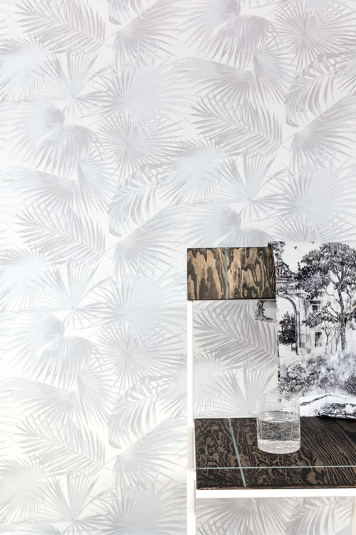 Masureel behang bladeren wit - 53 cm x 10.05 m - 630899 - vtwonen shop