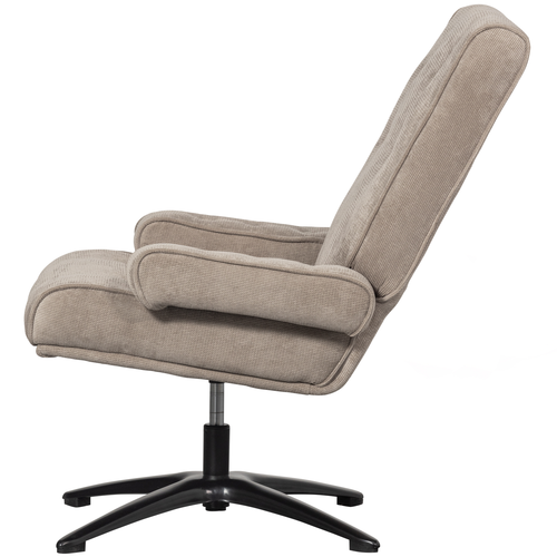 WOOOD draaibare fauteuil William - Polyester - Naturel - 93x79x91 - vtwonen shop