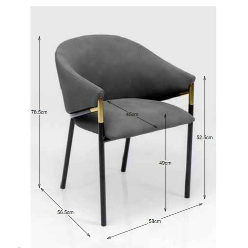 Kare Design Stoel met armleuningen Boulevard - vtwonen shop