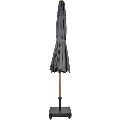 Lesli Living push-up parasol Libra - grijs - Ø300cm