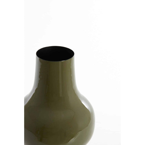 Light & Living vaas Sindo - groen - Ø22cm