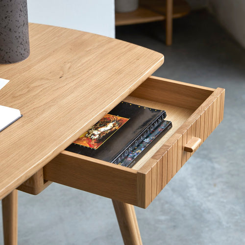 Tikamoon Massief eiken bureau - Naturel - vtwonen shop