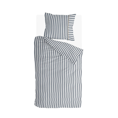 Walra - Dekbedovertrek Refined Lines - 140x220 cm - Blauw