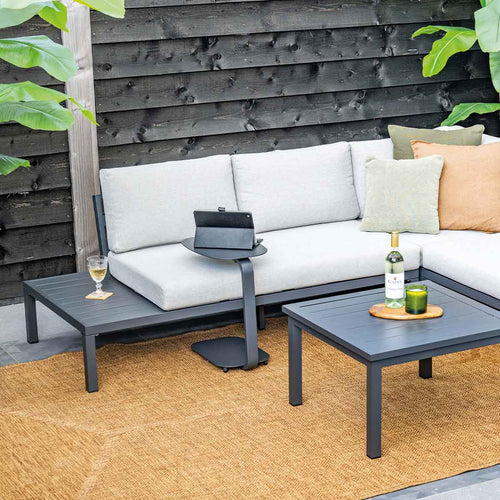 Lucca laptop tafel - 45x30xH51cm - carbon black