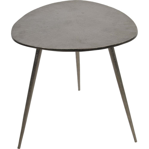 Lesli Living tuintafel Shine - zilver - 47x47,5x51cm