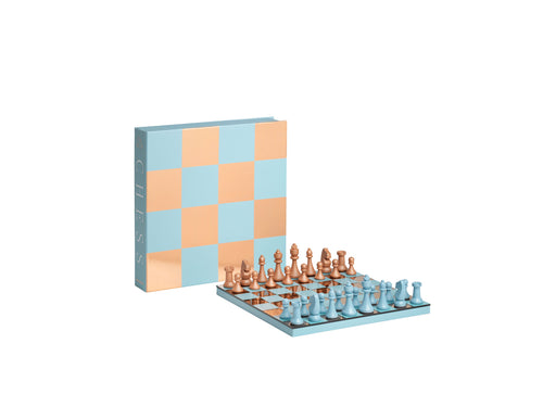 Printworks Classic - Art Of Chess Mirror - Lichtblauw/Koper